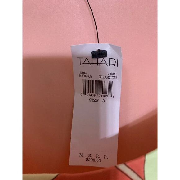 NWT Tahari Fit And Flare Floral Multicolor Dress Size 8 (Z1) - Picture 4 of 11